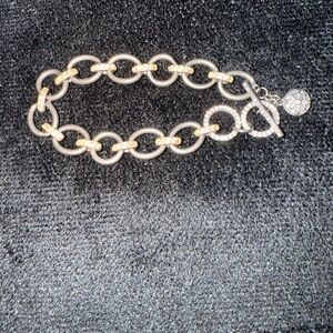 Chic Two-Tone Link Bracelet